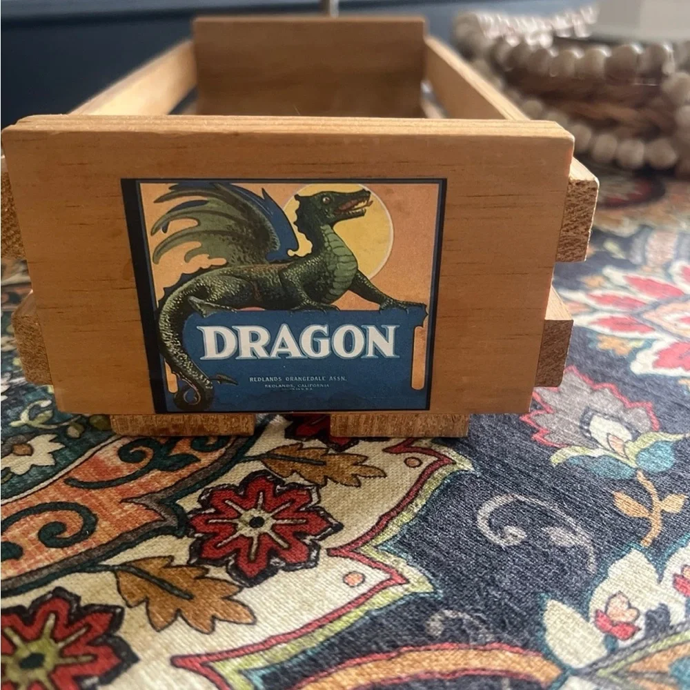 Napa Valley wooden crate cassette holder